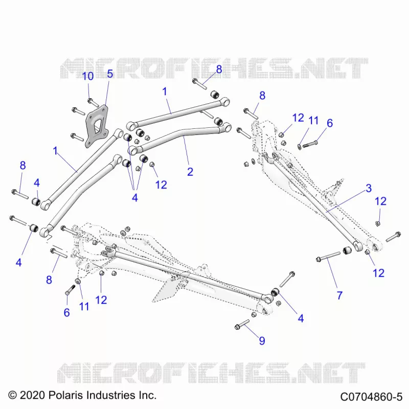 SUSPENSION TRASERA TRAILING ARMS MOUNTING