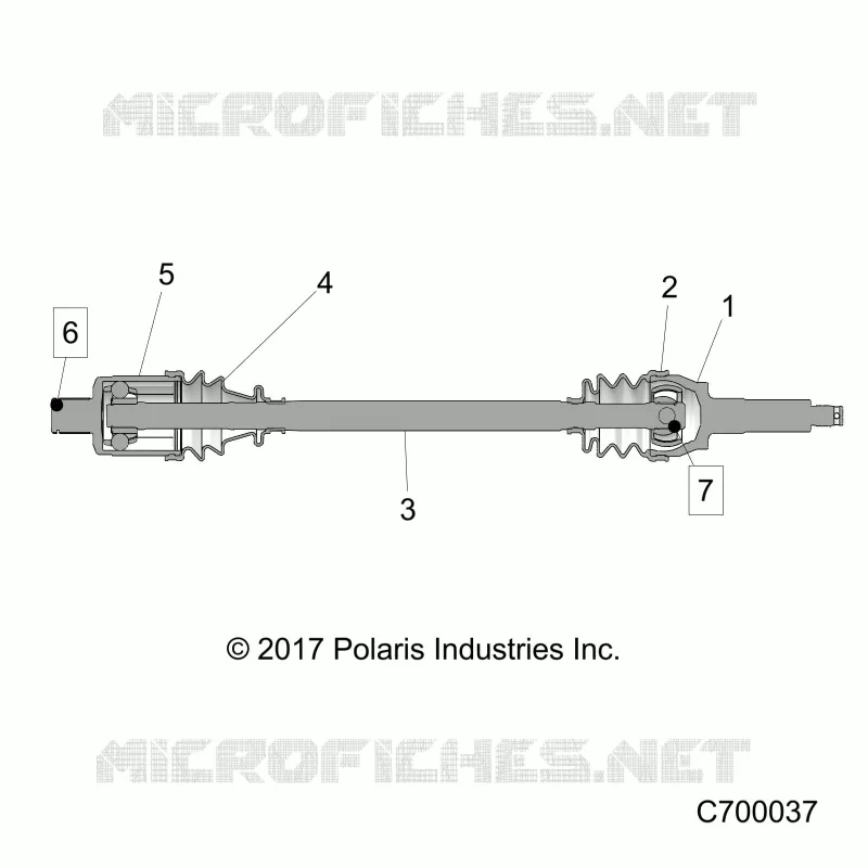 TREN, REAR HALF SHAFT