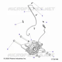 TREN, FRONT GEARCASE MOUNTING