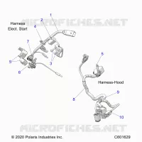 ELECTRICA, WIRE HARNESS, HOOD, ELEC. START
