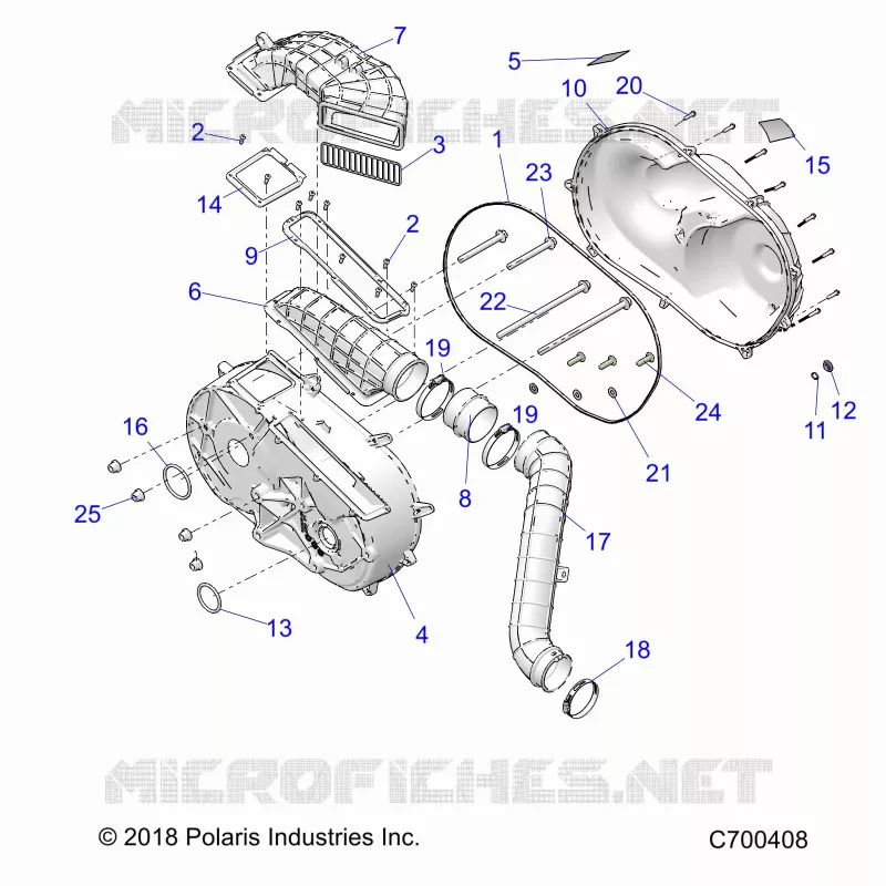 TREN, CLUTCH COVER AND DUCTING