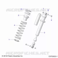 SUSPENSION, CHOQUE FRONTAL MOUNTING, STANDARD/PREMIUM