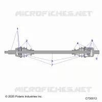 TREN, FRONT HALF SHAFT