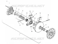 Embrague ASSEMBLY 600 XCR 0951676 (4929132913B014)