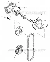 BOMBA DE AGUA XLT RMK 0960956, XLT SKS 0960556 and EUROPEAN XLT SKS E960556 (4931813181C010)