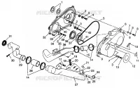tapa del embrague Sportsman 4x4 W968040 (4935943594C007)