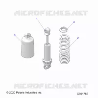 SUSPENSION, CHOQUE FRONTAL TRACK (7045511)