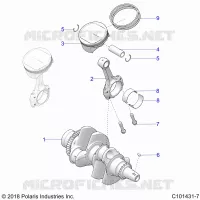ENGINE, CIGUEÑAL AND PISTON