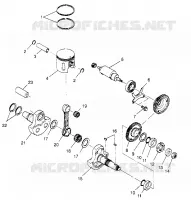 PISTÓN Y CIGÜEÑAL 6X6 400L, U.S. W958740, SWEDISH S958740 AND NORWEGIAN (4930273027D011)