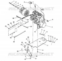 MONTAJE DEL MOTOR 500 EFI / 0930674 and  500 EFI SKS / 0930574 (4922962296025A)
