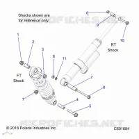SUSPENSION, MONTAJE DE DESCARGA, REAR SUSP.