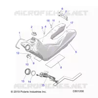 SISTEMA DE COMBUSTIBLE, FUEL TANK ASM.