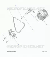 ENGINE, ENGINE, ALTERNADOR, FAN AND BELT