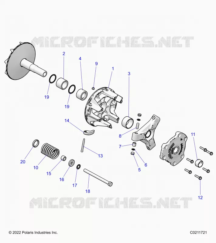 TREN, PRIMARY CLUTCH