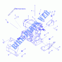 Montaje de la transmisión   R07RF68AD/AF (4999202259920225B04) para Polaris RANGER 700 EFI 6X6 2007