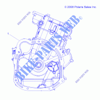BLOQUE CORTO   A14ZN5EAB/C/M/S (49ATVMOTOR09SPXP550) para Polaris SPORTSMAN XP 550 EPS 2014
