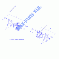 Barke PINZA, FRONT   R14VA17AA/AF (49RGRCALIPER09RZR170) para Polaris RZR 170 2014