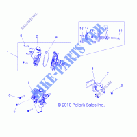 ENFRIAMIENTO, WATERPUMP   Z14XT9EAO (49RGRWATERPUMP11RZR875) para Polaris RZR 4 900 LE 2014