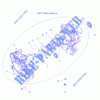 CAJA DEL CIGÜEÑAL   Z14VH57AD/6EAI/6EAW (49RGRCAJA DEL CIGÜEÑAL12RZR570) para Polaris RZR 570 / EPS LE 2014