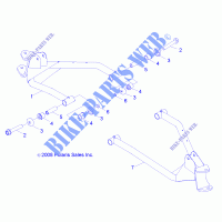 Wishbones FRONT   Z16YAV17AB/AF/CAB/CAF (49RGRAARM09RZR170) para Polaris RZR 170 2016