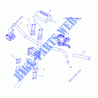 GOBIERNO, soporte de manillar   S08MX6JS/JE (4997179717B02) para Polaris RACER 2008