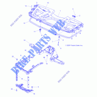 Portaequipajes delantero and SUPPORTS   A13ZN5EFF (49ATVRACKMTG10SPXP550) para Polaris SPORTSMAN FOREST 550 2013