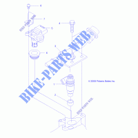 MOTOR, INYECTOR DE COMBUSTIBLE   A13DN5EAF/EAR (49ATVGASOLINAINJECT09SPXP550) para Polaris SPORTSMAN TOURING 550 EPS 2013