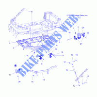 CAMA marco de caja y LATCH   A13TN55AA/AZ (49ATVBOX11SPX2550) para Polaris SPORTSMAN X2 550 2013