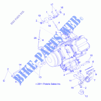 MOTOR, MOUNTING   A12NG50AA (49ATVMOTORMTG12SCRAM) para Polaris SCRAMBLER 500 4X4 2012