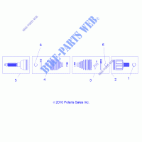 TREN, TREN DELANTERO   A12NG50FA (49ATVSHAFTDRIVE11SCRAMI) para Polaris SCRAMBLER 500 4X4 INTL 2012