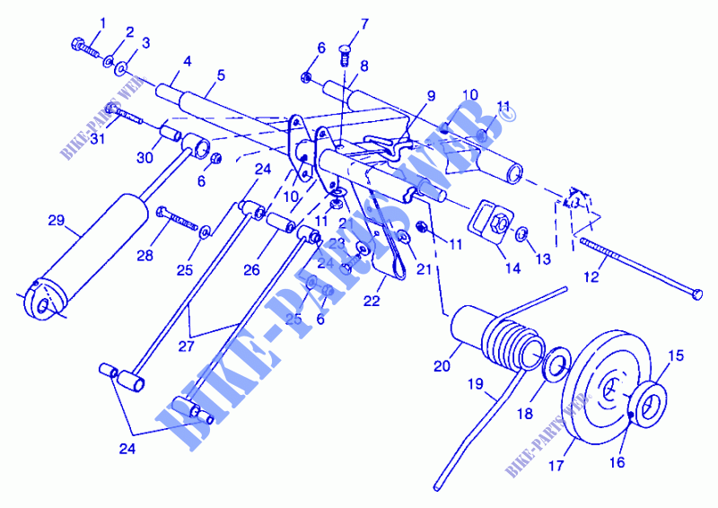 TRASERO ARM PAR   0985782 (4943674367b014) para Polaris STORM 1998