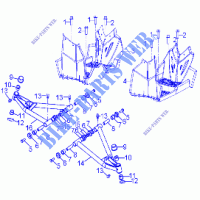 CHASIS, A ARM AND FOOTREST   A18YAF11B5/N5 (A00049) para Polaris SPORTSMAN 110 EFI 2018