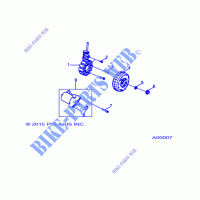 ENGINE, STATOR AND MOTOR DE ARRANQUE   A18YAF11B5/N5 (A00007) para Polaris SPORTSMAN 110 EFI 2018