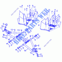 CHASIS, A ARM AND FOOTREST   A17YAF11A5/N5 (A00049) para Polaris SPORTSMAN 110 2017