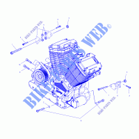 MOTOR, MOUNTING   V02CB16/ALL OPCIONES (4976327632C03) para Polaris V92C STANDARD CRUISER 2002