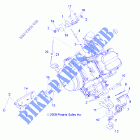 MOTOR, MOUNTING   A10NG50AA (49ATVMOTORMTG10SCRAM) para Polaris SCRAMBLER 500 4X4 2010