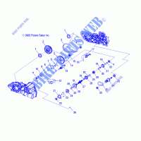 INTERNOS caja de engranajes   A06MH46 ALL OPCIONES (4999200059920005C14) para Polaris SPORTSMAN 450 2006