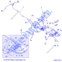 MAZO DE CABLES   A20SXZ95AG (C0211211) para Polaris SPORTSMAN 1000 XP 48