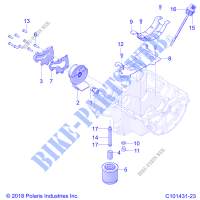 MOTOR, OIL SYSTEM   A20SXZ95AG (C101431 23) para Polaris SPORTSMAN 1000 XP 48