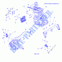ENGINE, MONTAJE DEL MOTOR   A19DCE87AK (101113) para Polaris ACE 900 EPS XC 2019