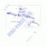 BRAKES, FRONT BRAKE LEVER AND CILINDRO MAESTRO   A19SYS95CH (100932) para Polaris SPORTSMAN TOURING TRACTOR 1000 2019