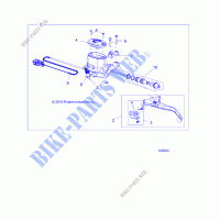 BRAKES, FRONT BRAKE LEVER AND CILINDRO MAESTRO   A19SHS57PS (100932) para Polaris SPORTSMAN 570 EPS TRACTOR SP 2019