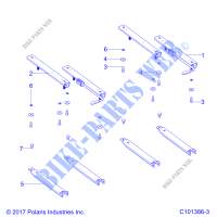 ASIENTO SLIDERS   A18HZA15B4 (C101386 3) para Polaris RGR 150 EFI 2018