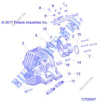 ENGINE, TOMA DE AIRE MANIFOLD   R19RRU99A9/AD/AJ/AP/B9/BD/BJ/BP (C700047) para Polaris RANGER XP 1000 EPS NORTHSTAR EDITION 2019
