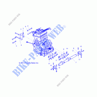 MOTOR, MOUNTING   Z20NAE99AC/AL/AN/BC/BL/BN/K99AF/AK/BF/BK/M99AL/R99AZ/BZ (49RGRMOTORMTG14RZR1000) para Polaris RZR XP 1000 2020