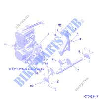 MOTOR, MOUNTING   Z19VPL92AK/BK/AR/BR/AM/BM (C700324 3) para Polaris RZR XP 4 TURBO S 2019