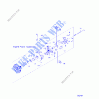 TREN, PRIMARY CLUTCH   Z19VPL92AK/BK/AR/BR/AM/BM (702484) para Polaris RZR XP 4 TURBO S 2019