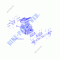 MOTOR, MOUNTING   Z19VFE99NK (49RGRMOTORMTG14RZR1000) para Polaris RZR XP 4 1000 MD 2019