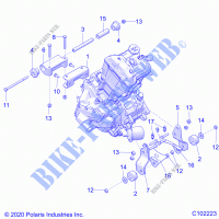 MOTOR, MOUNTING   A21SEE50A1/A5/CA1/CA5 (C102223) para Polaris SPORTSMAN 450 HO EPS 2021