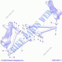 SUSPENSION, A ARM AND PUNTAL MOUNTING   A21SEE50A1/A5/CA1/CA5 (C0211267 1) para Polaris SPORTSMAN 450 HO EPS 2021